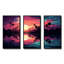 Mauve coucher de soleil audacieux - art mural coucher de soleil côtier-200536386-200536392
