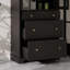 Armoire de rangement pour salle de bain haute avec porte vitrée, 2 tiroirs et tablettes réglables-633903187