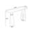70.87" Black Rectangular Solid Wood Bar Table