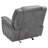 Encino Grey Upholstered Padded Arm Glider Recliner