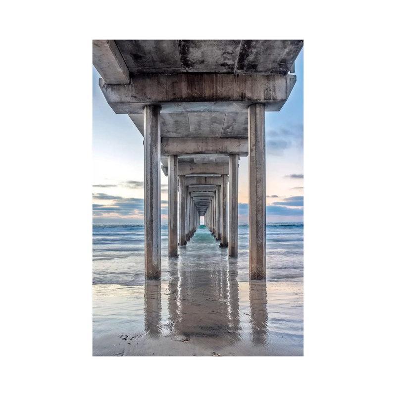 Support Pillars, La Jolla, San Diego, California, USA by Rob Tilley - Print on Plastic / Acrylic, 30.48 cm H x 45.72 cm W
