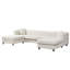 Canapé 126 pièces en chenille de style moderne de 126 pouces, en forme de U à tirette pour plus de confort et de style-870247478