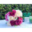 Arrangement floral mélange de fleurs artificielles en rose hortensia-30611194