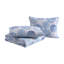 Blue/Grey Standard Cotton Reversible Quilt Set-64765804