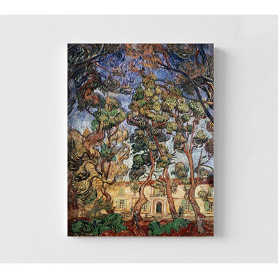 «Trees in the Garden of Saint-Paul Hospital» par Vincent Van Gogh, impression d'arbre Van Gogh, art mural jardin, reproduction d'art Nature, jardin Van Gogh