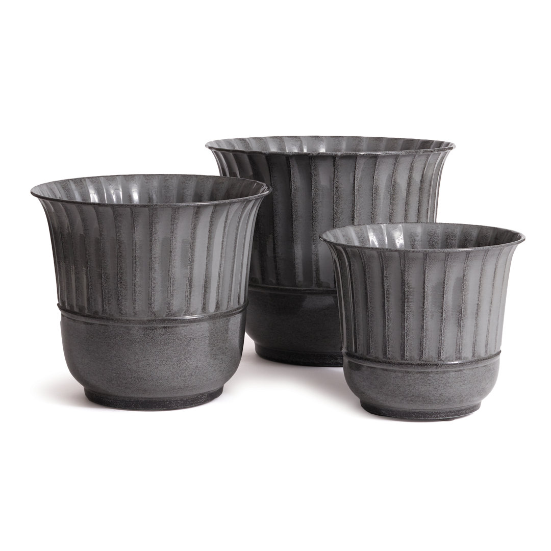 Tristan 3-Piece Iron Pot Planter Set Birch Lane™ 