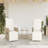  Reclining Garden Chair Set Of 2 Beige PE Rattan Standard