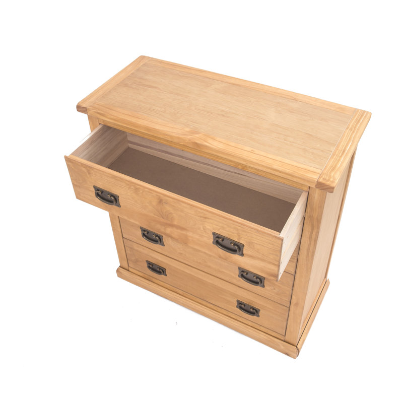 Nagle 90cm W 4 - Drawer Chest of Drawers, Chamfered