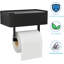 Porte-papier hygiénique avec tablette, fini mat