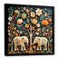 Art indien, éléphants de Jaipur 4 - Art indien, impression d'éléphants-756622978-756622981-801828216