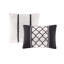 Édredon simple / simple TG - Motif floral noir et blanc, oreillers lavables, microfibre douce