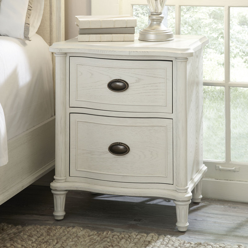 Devon 2 Drawer Nightstand, Studio Gray
