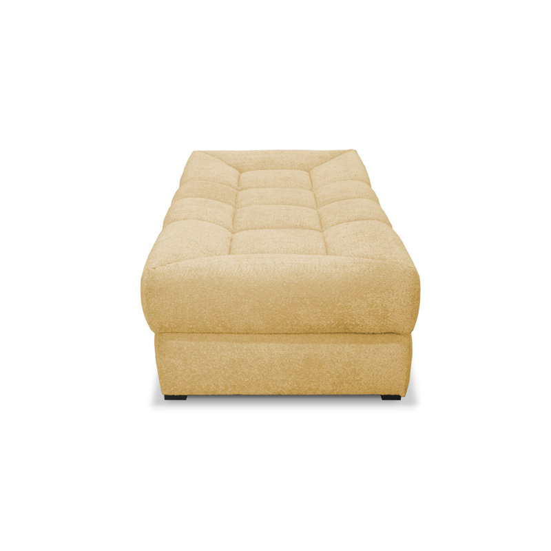 Upholstered Chaise Lounge, Gold
