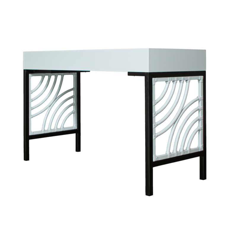 Swirl Writing Desk, Blue