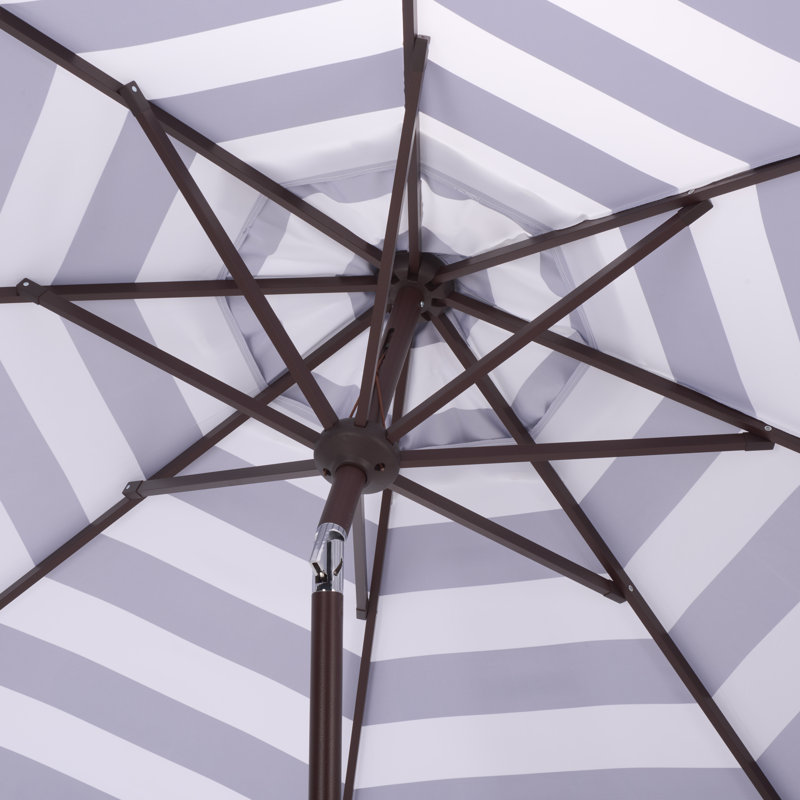 256.01cm Market Parasol, Navy Striped