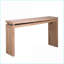 Table basse mince en bois naturel - Console peu encombrante de 52,6 po pour le vestibule, le salon et les canapés