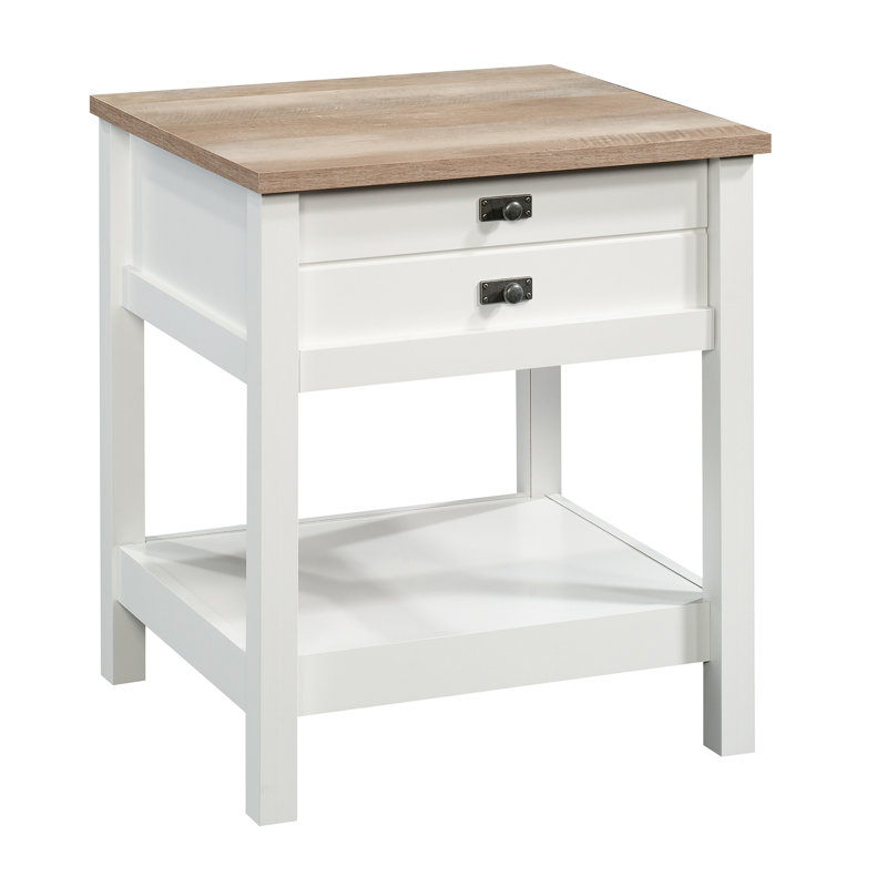 Jaibir 1 - Drawer Nightstand, Lintel Oak/Soft White