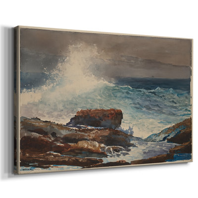 Breaking Wave, Prout's Neck-Winslow Homer-Gallery Wrapped Canvas-c. 1887