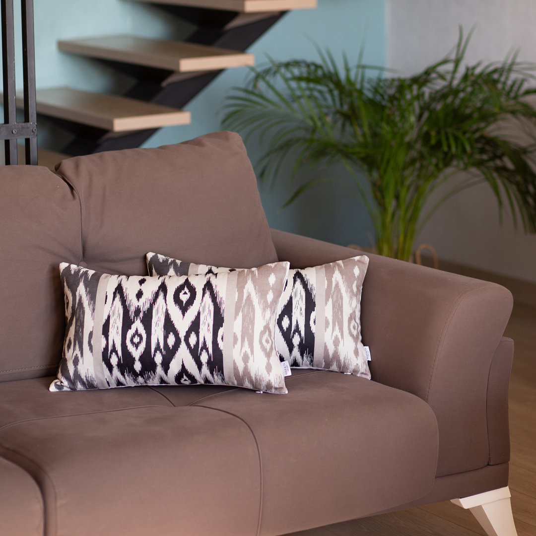 Ikat Ikat 12" Pillow Cover (Set of 2) Apolena 