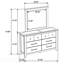 Commode 6 tiroirs avec miroir