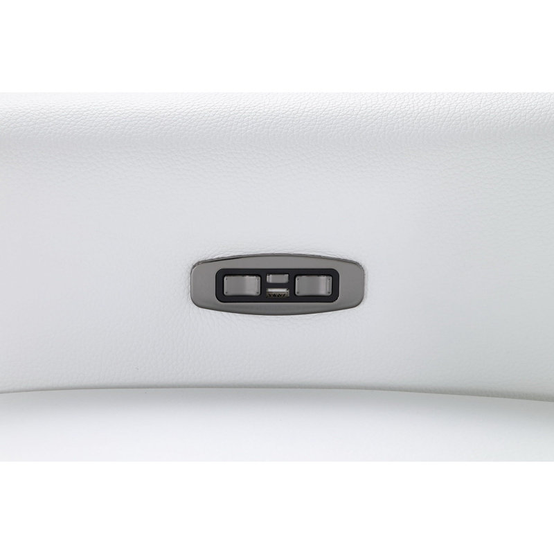 Canapé modulaire inclinable électrique 6 pièces Nexus, Blanc