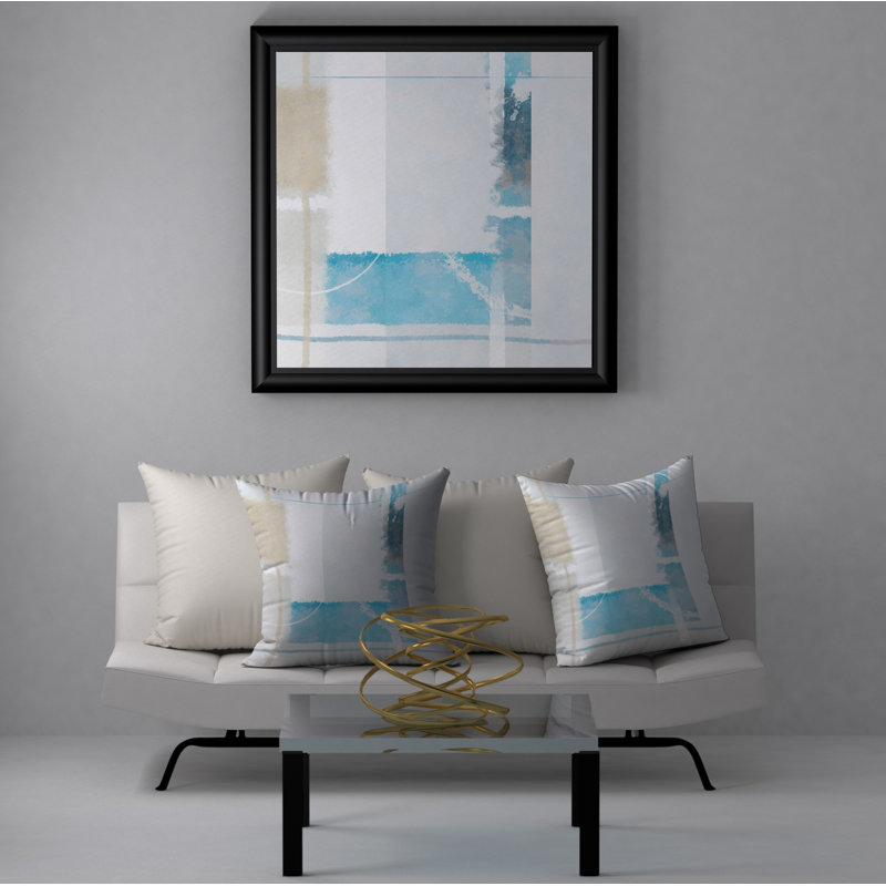 Housse et insert de coussin carré Giggle Free, 20 po X 20 po