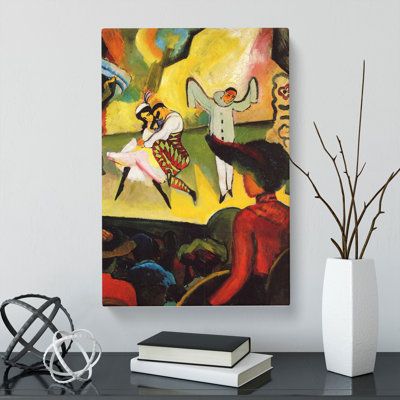 Russian Ballet by August Macke - Wrapped Canvas Painting