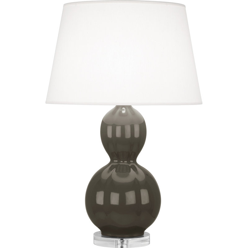 Randolph Table Lamp, Mayo Teal , Lucite