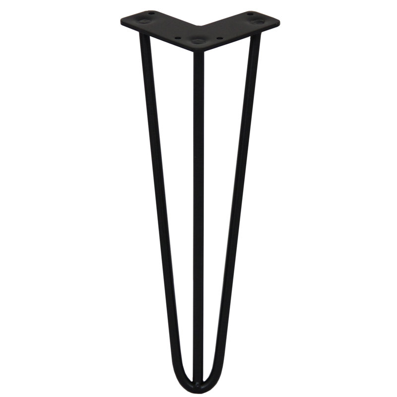Styer Table Leg, Black, 35.56cm H x 11cm W x 8cm D