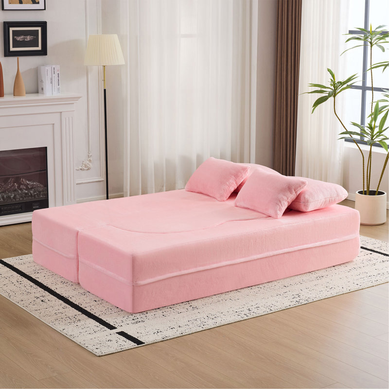Canapé-lit pliable, canapé futon moelleux, canapé-lit convertible en mousse haute densité, canapé-lit pliable pour salon, chambre d'amis, chambre à coucher