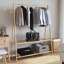  Portant à vêtements avec tablettes 52 po x 17,9 po x 59,3 po