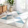 Arden Power Loom Teal/Grey Rug