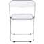 Chaise de bureau pliante transparente Leiana
