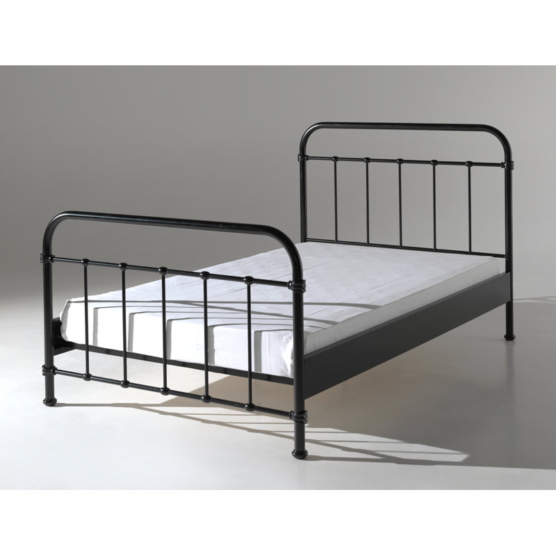 New York Metal Frame Bed, 120 x 200cm, Black