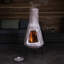 Hourglass Clay Wood Burning Smokeless Chimnea-501519229-501519231