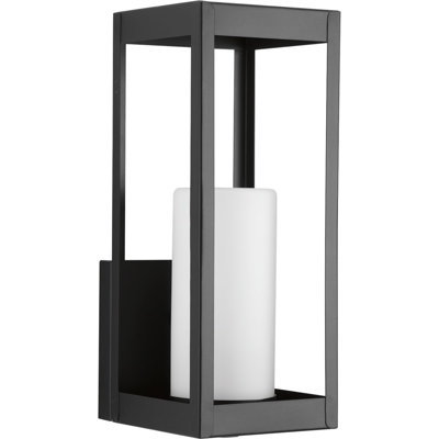 Luminaire à cloison d'extérieur noir Saida