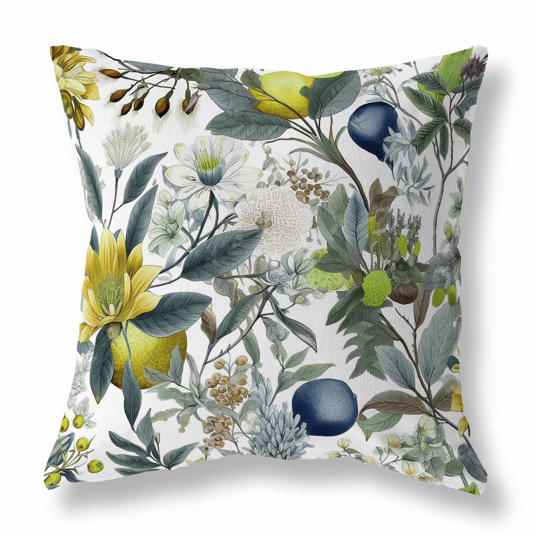 Orchid Whisper Indoor/Outdoor Floral Square Cushion mit Füllung