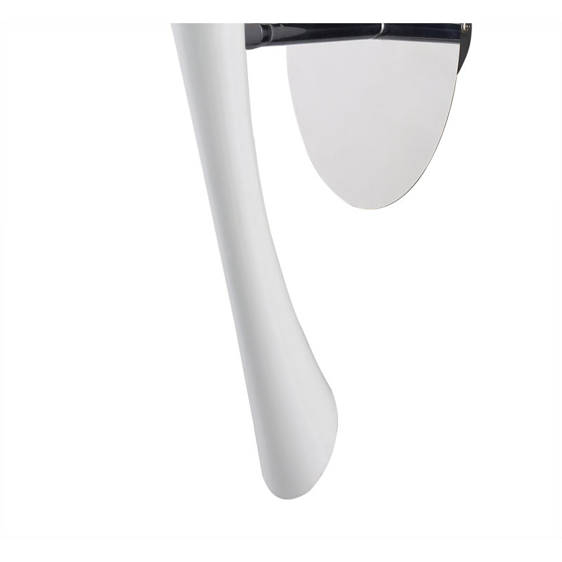 Garonzik Chrome Armed Sconce, White