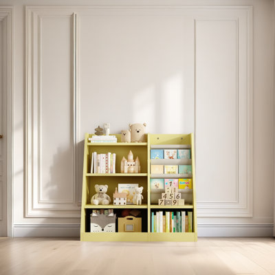 Aseya Montessori Magic Bookshelf | Front-Facing Book Castle for 3+ Kids’ Reading & Organization by Isabelle & Max