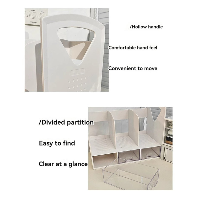 Organisateur de bureau en plastique Woodminster