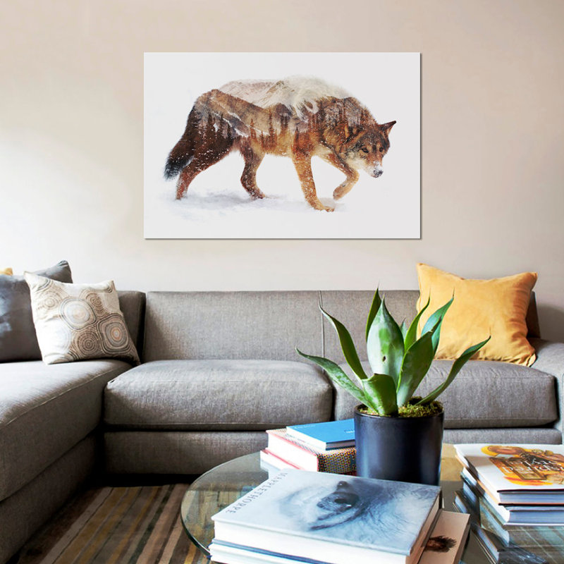 Arctic Grizzly Bear by Andreas Lie - Print on Canvas, 66.04 cm H x 45.72 cm W x 1.91 cm D, No Frame