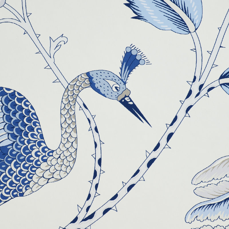 Campagne Wallpaper, Blue/Gris