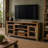 Solid Wood Media Cabinet, 72x19x33-109727672