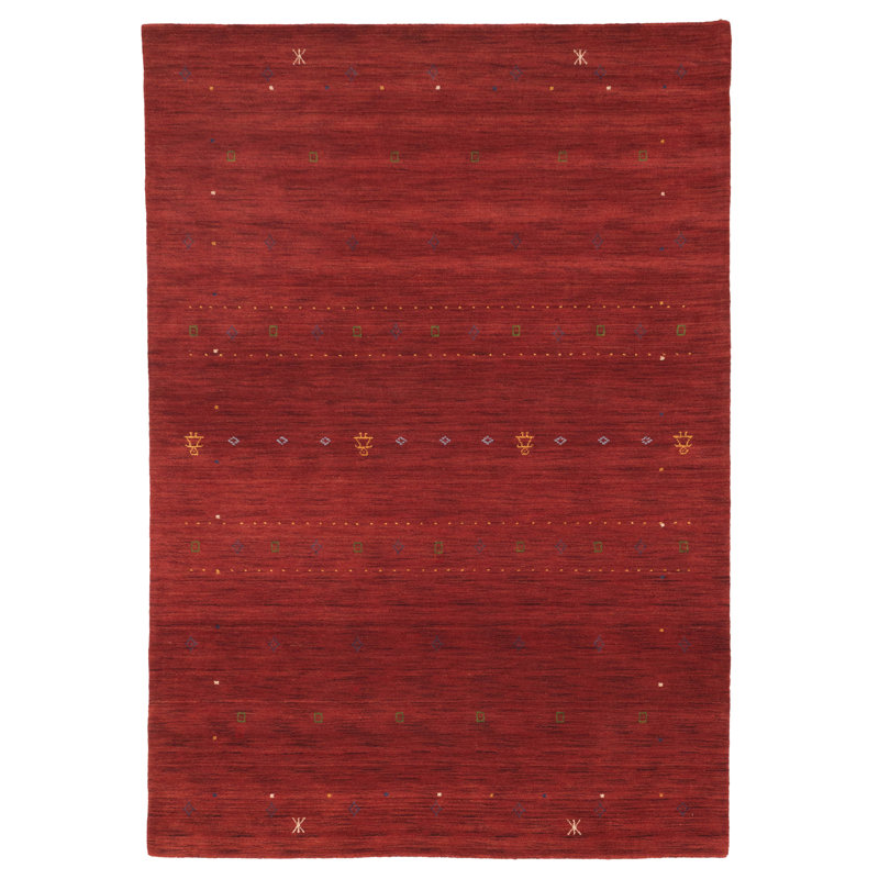 Kashkuli Gabbeh Red Rug 6'9" x 9'9"