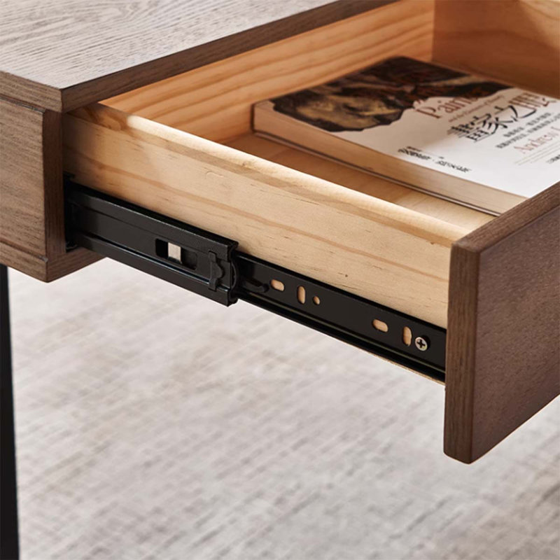 Electric height-adjustable desk, solid wood desk, 28.35" H x 55.12" W x 23.62" D