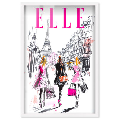 «Girls Trip to Paris Cover Shadowbox Print Fashion Art» par Art Remedy