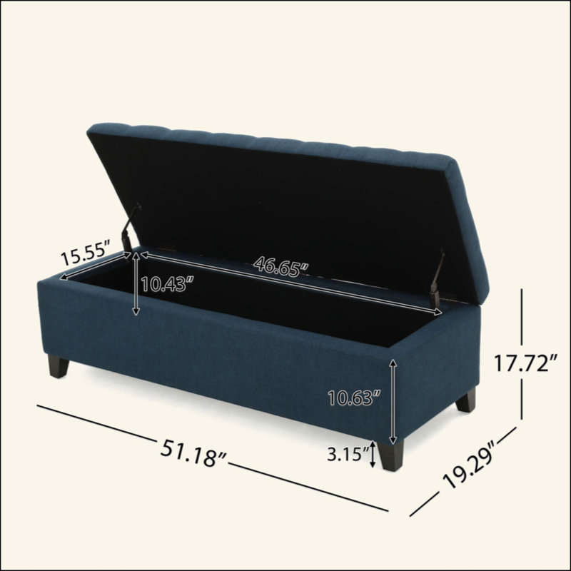 Banc de rangement rembourré avec repose-pieds, banc d'entrée, banc de bout de lit, repose-pieds pour la chambre à coucher, 300 lb