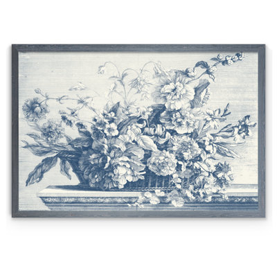 " Navy Basket Of Flowers II " by Paul Cezanne