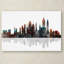 « new york new york horizon » par marlene watson, reproduction d’impression sur toile tendue-15720783
