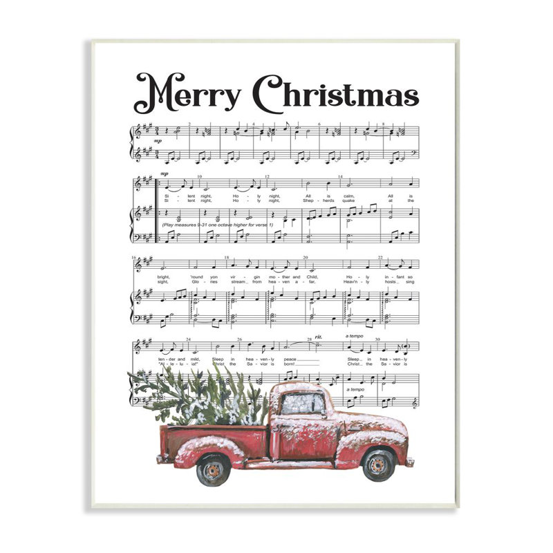 " Merry Christmas Silent Night ", Wall Plaque, 15" H x 10" W